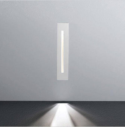 Split recessed wall light