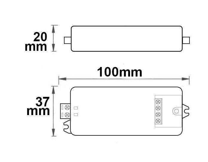 LED Steuergerät DALI 12-36V,1Kanal 8A