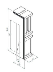Brickinthewall, Stripp small Wandeinbauleuchte, Produktbild, stilvolle Treppenbeleuchtung