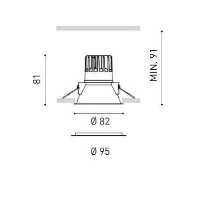 Spot encastrable Swap M