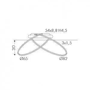 Deckenleuchte Leggera, schwarz