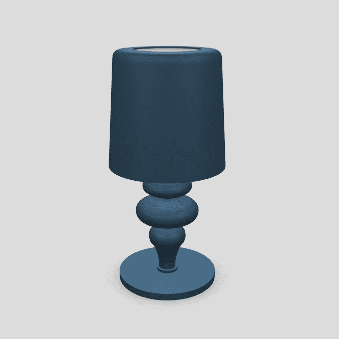 Masiero s.r.l, Tischleuchte Lea, Blau 28cm, Produktbild