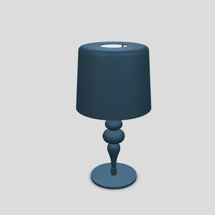 Masiero s.r.l, Tischleuchte Lea, Blau 53cm, Produktbild