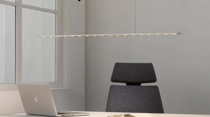 Suspension Anax CC 102cm, argent arctique satiné