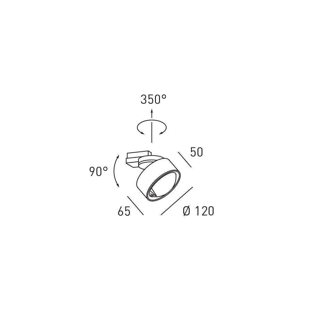 Projecteur sur rail triphasé Clippo Optic