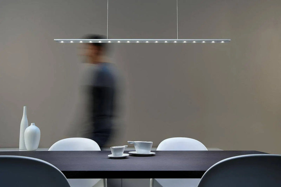 Suspension Anax CC 102cm, argent arctique satiné