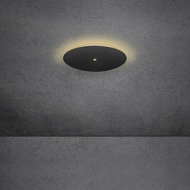 Escale, Blade Spot, 24cm Schwarz, moderne Deckenleuchte