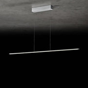 Holtkötter, Pendelleuchte Epsilon RR, 123cm Silber, stilvolle Raumbeleuchtung