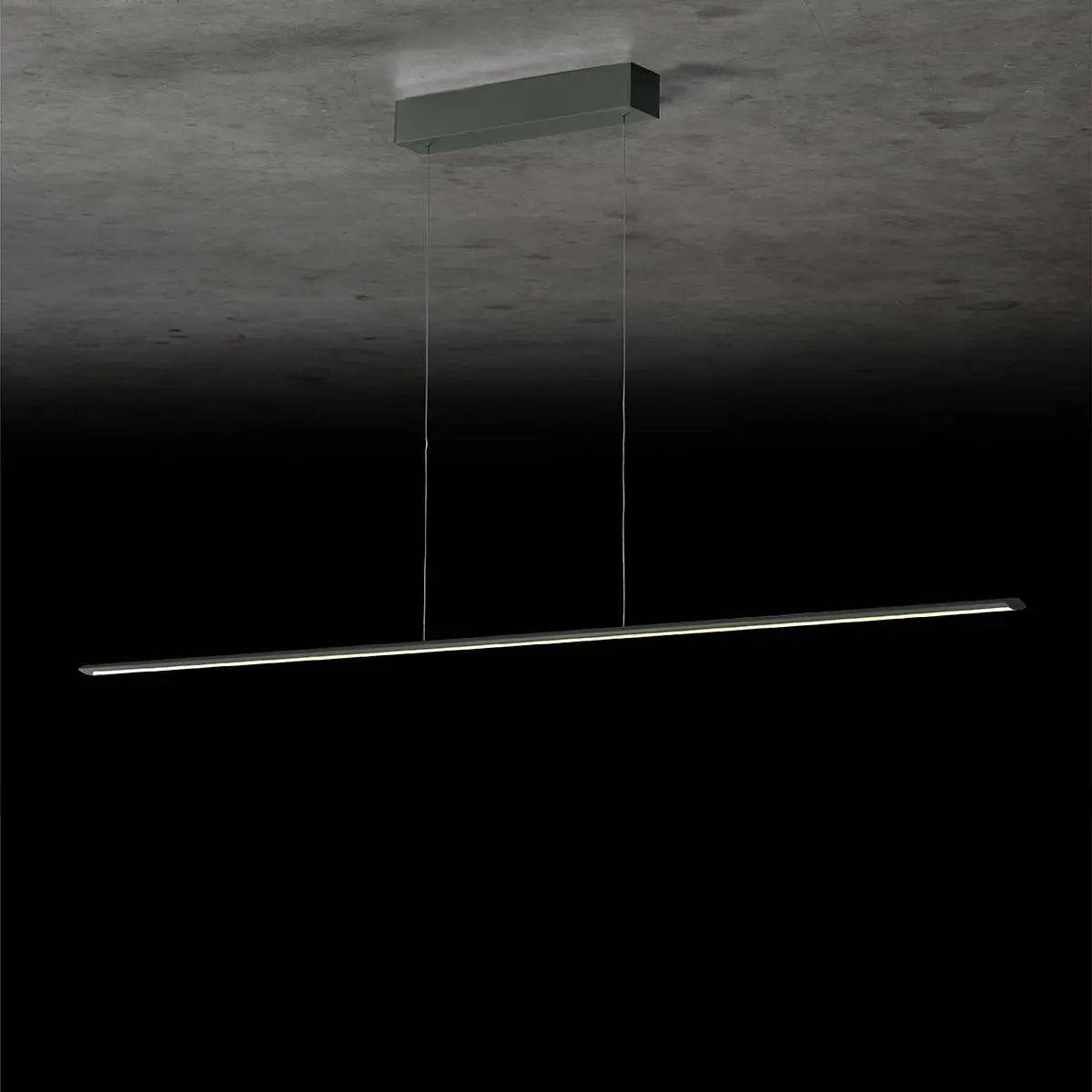 Holtkötter, Pendelleuchte Epsilon RR, 163cm Platin, hochwertige Raumbeleuchtung