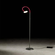 Holkötter Leselampe Bett Flex S, platin-rot, Vorderansicht