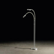 Holtkötter, Leseleuchte Flex Twin, Aluminium Sand, moderne Lesebeleuchtung