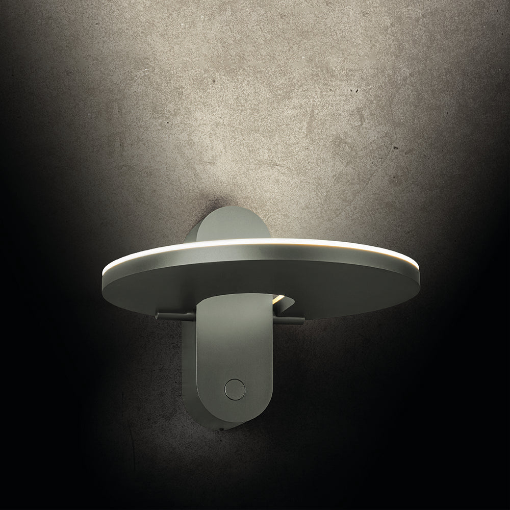 Holtkötter, Wandleuchte Supernova W/WD, Platin Tastdimmer, stilvolle Wandleuchte
