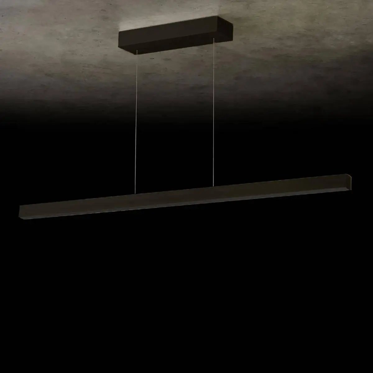 Holtkötter, Pendelleuchte Xena, 1200mm Schwarz, moderne Esstischbeleuchtung