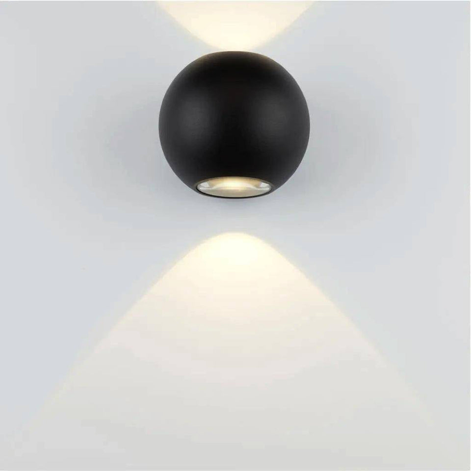 Sonluce, Wandleuchte Emma, Schwarz, moderne Außenleuchte