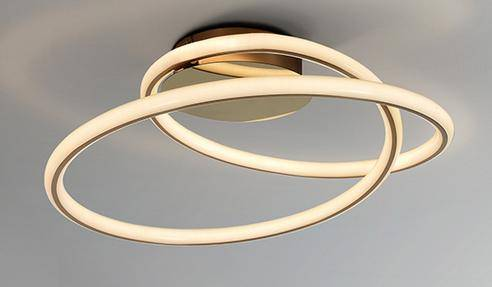 Schuller, LED Deckenleuchte Spiralo, Gold, moderne LED Deckenleuchte