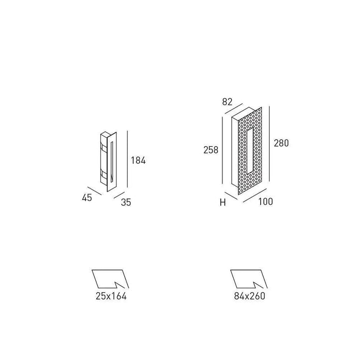 Wandeinbauleuchte Split