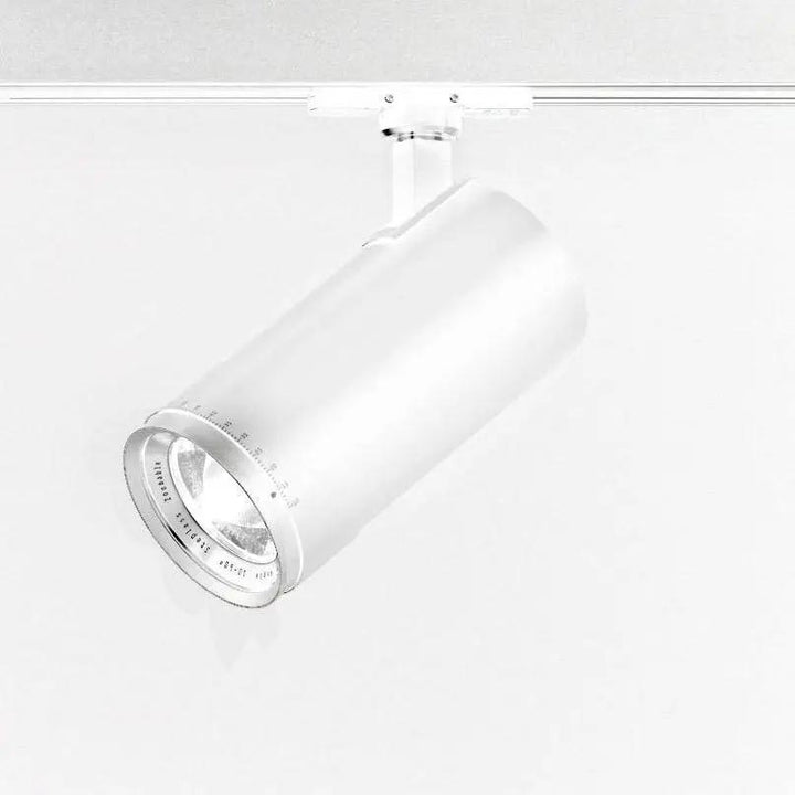 Projecteur sur rail triphasé LuxZoom, blanc